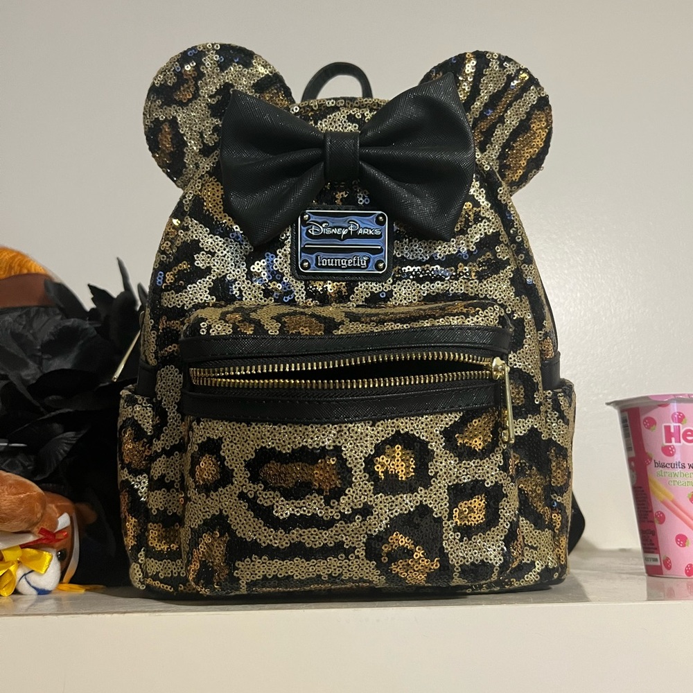 Loungefly leopard backpack